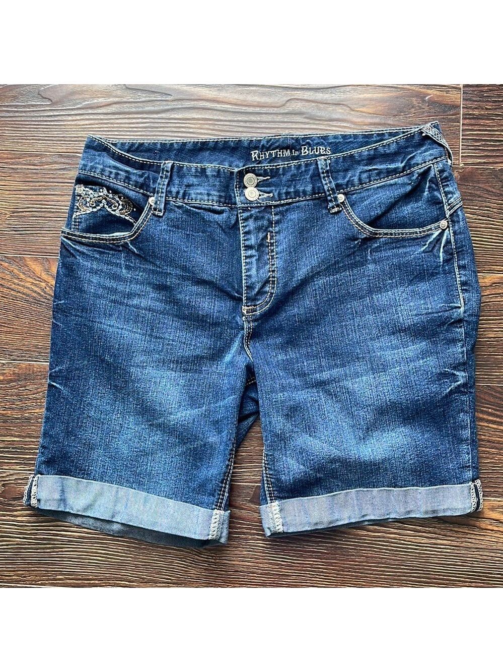 Rhythm in Blues Jean Shorts Size 10😊🥰🥰